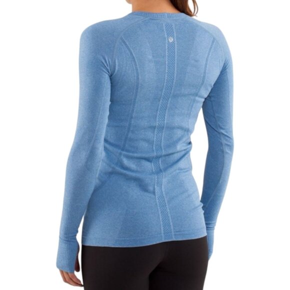 Lululemon Run: Swiftly Tech Long Sleeve Limitless Blue Rel: 1/13 Women's size 4 - Picture 1 of 16
